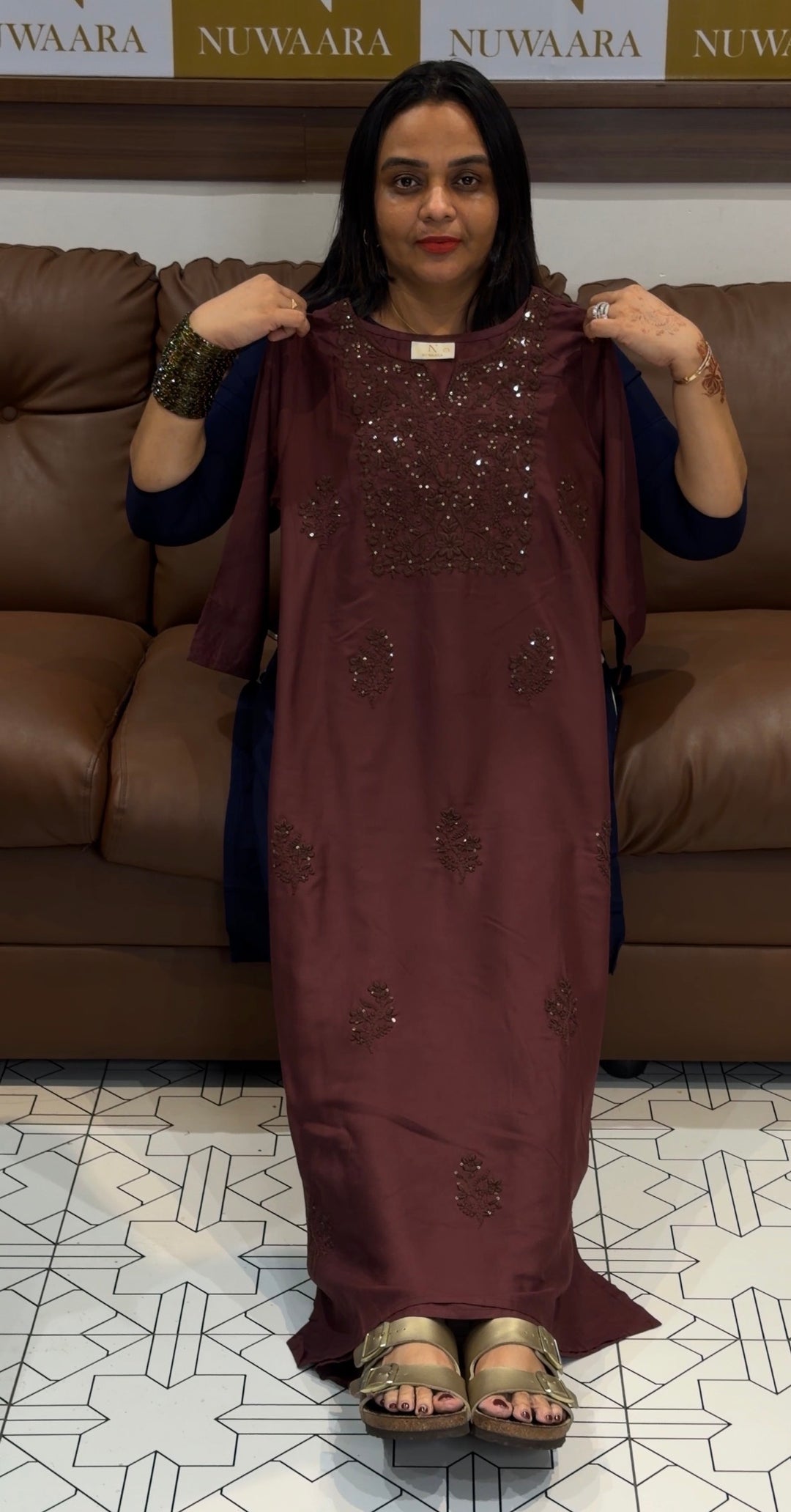 RAYON LUCKNOWI TOPS - NUWA-1230