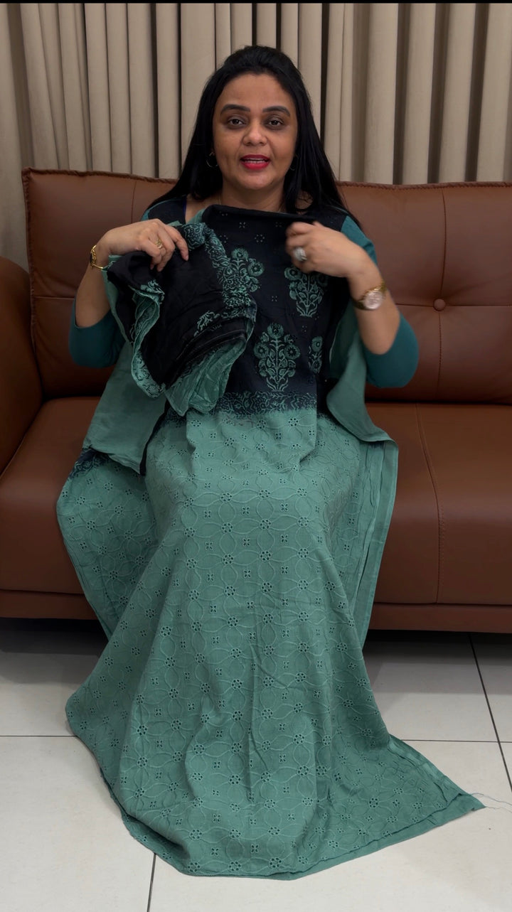 HAKOBA COTTON UNSTITCHED SALWAR SUITS - NUWA-1922