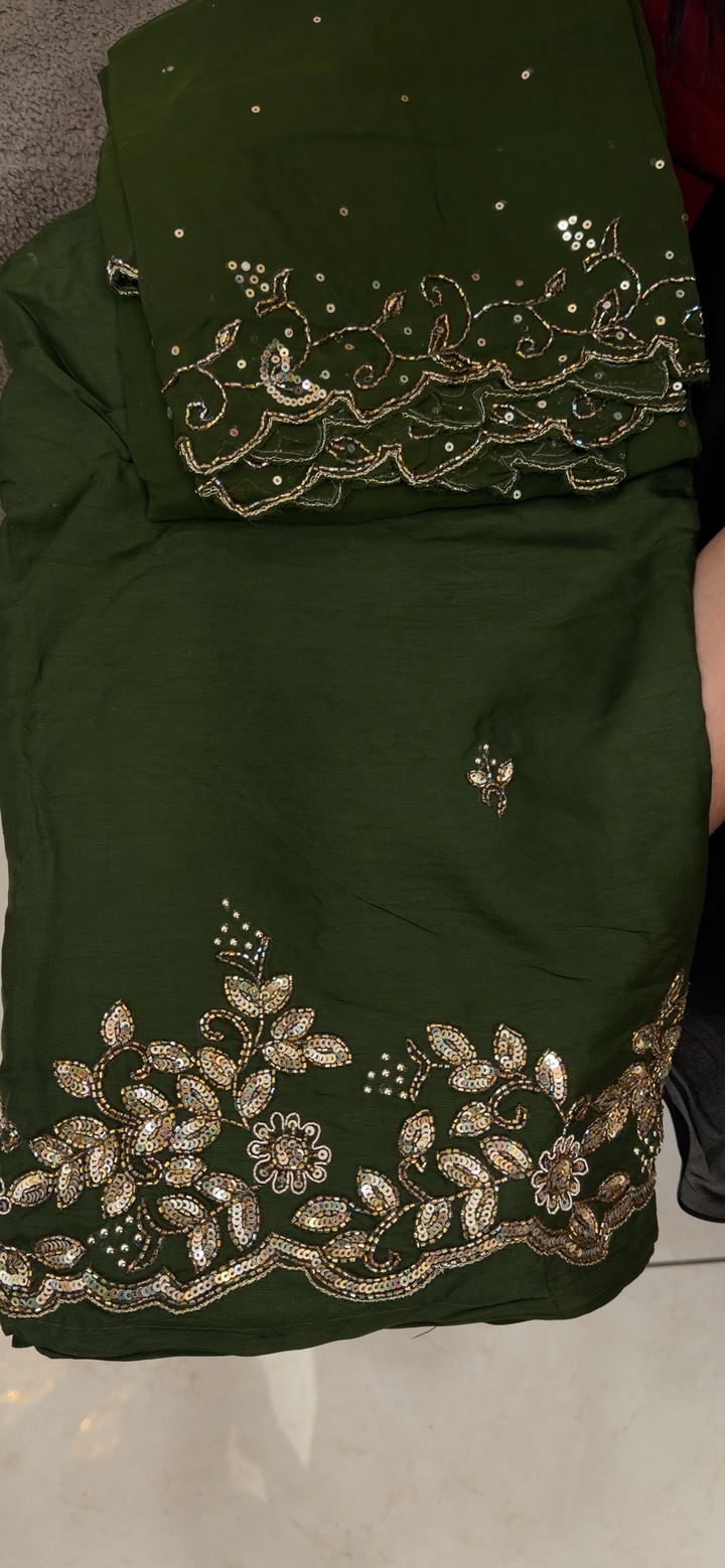 SILK UNSTITCHED SALWAR SUITS - NUWA - 2132