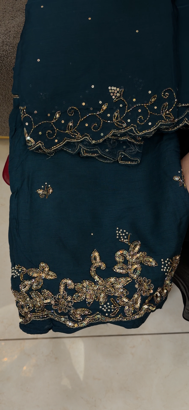 SILK UNSTITCHED SALWAR SUITS - NUWA - 2132