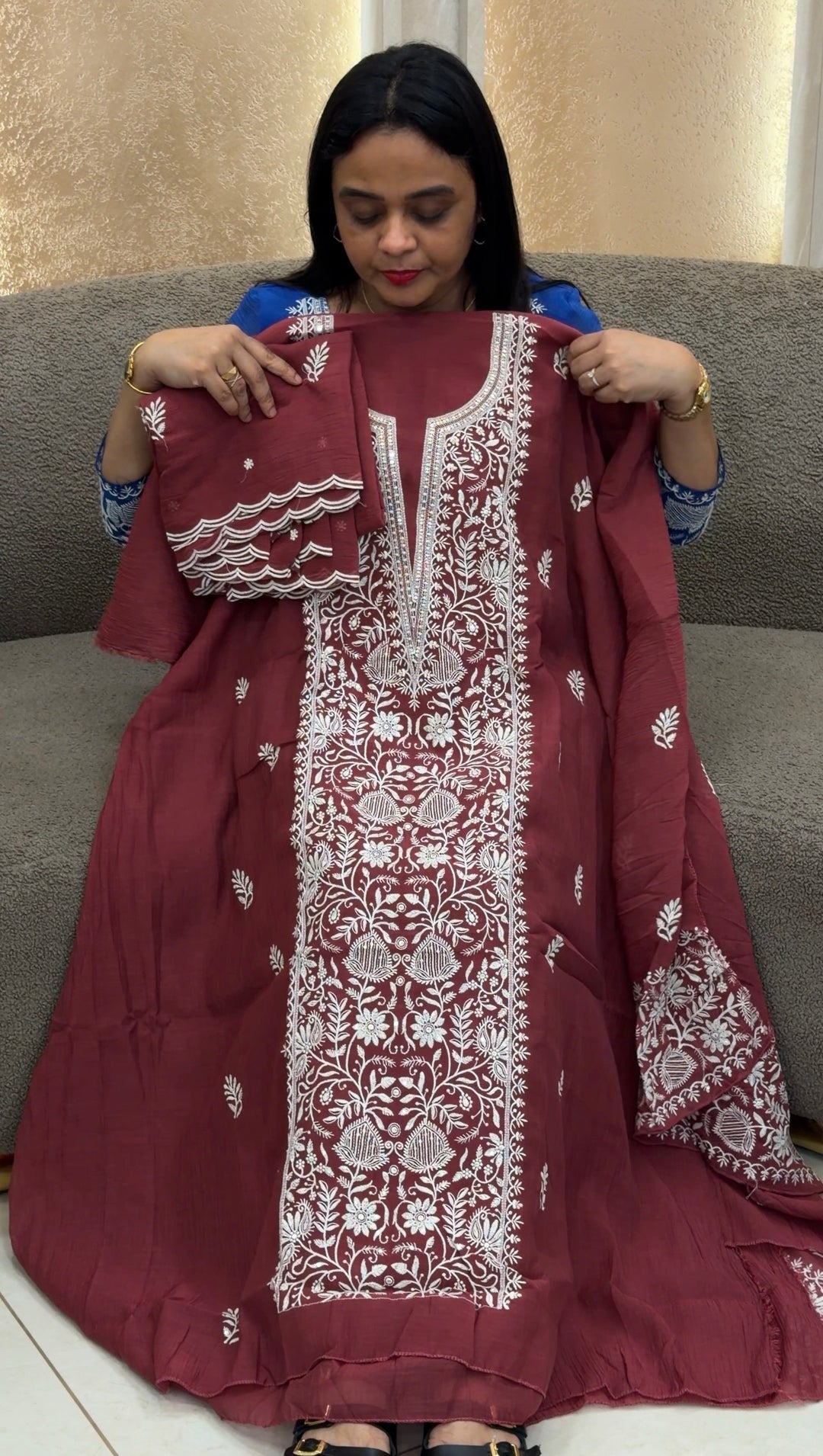 MUL CRUSHED UNSTITCHED SALWAR SUITS - NUWA-1761