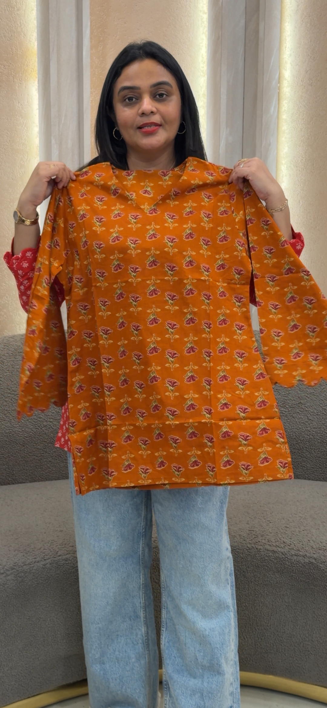 PRINTED SHORT TOPS - NUWA-1256