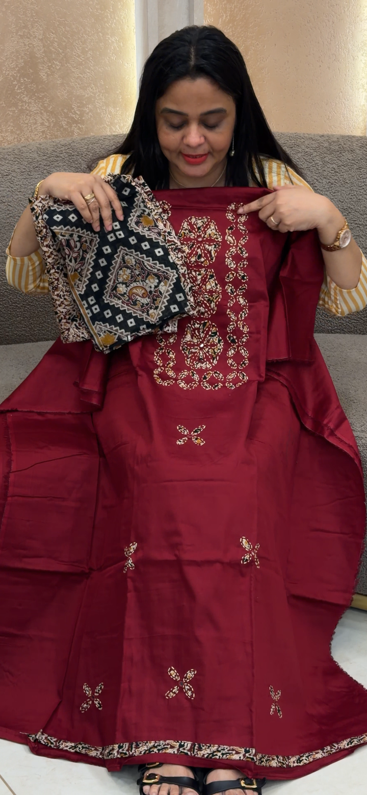 COTTON UNSTITCHED SULWAR SUITS - NUWA - 2304