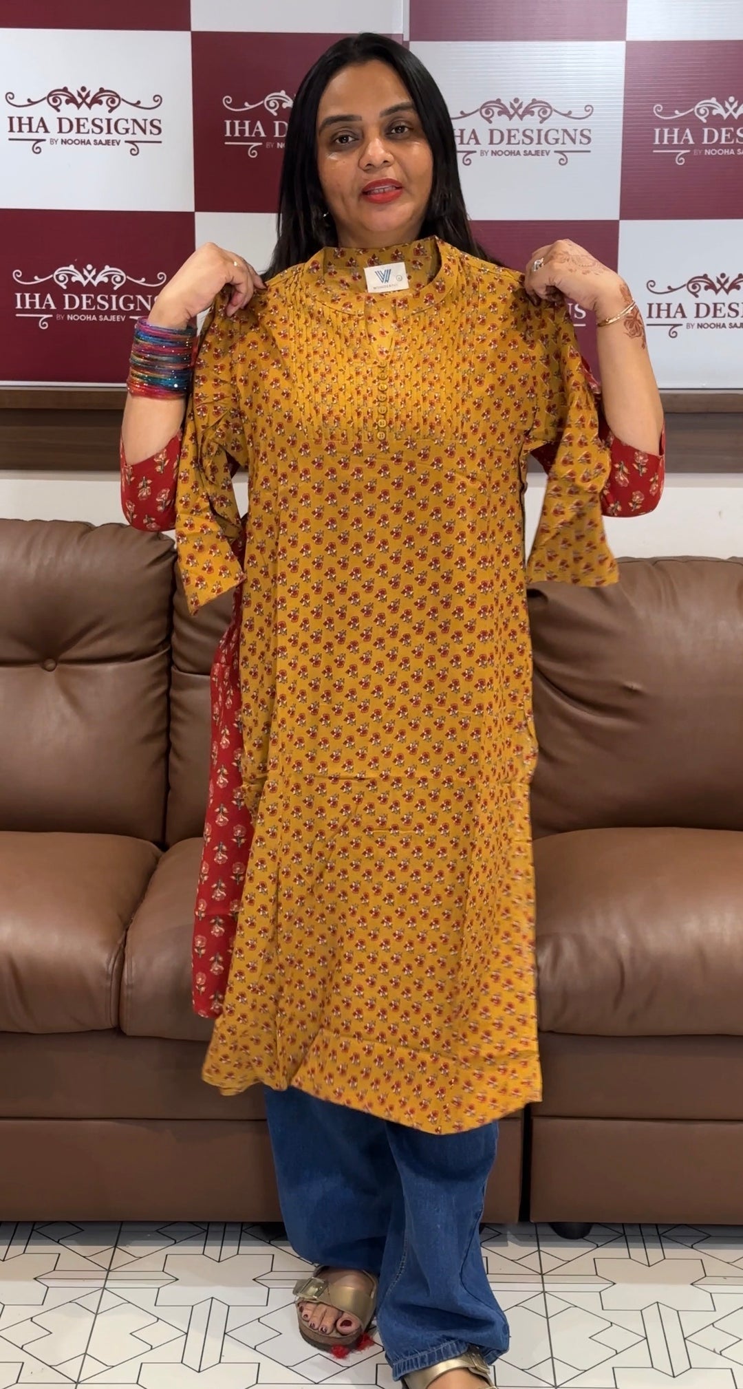 COTTON PRINTED TOPS -NUWA-670