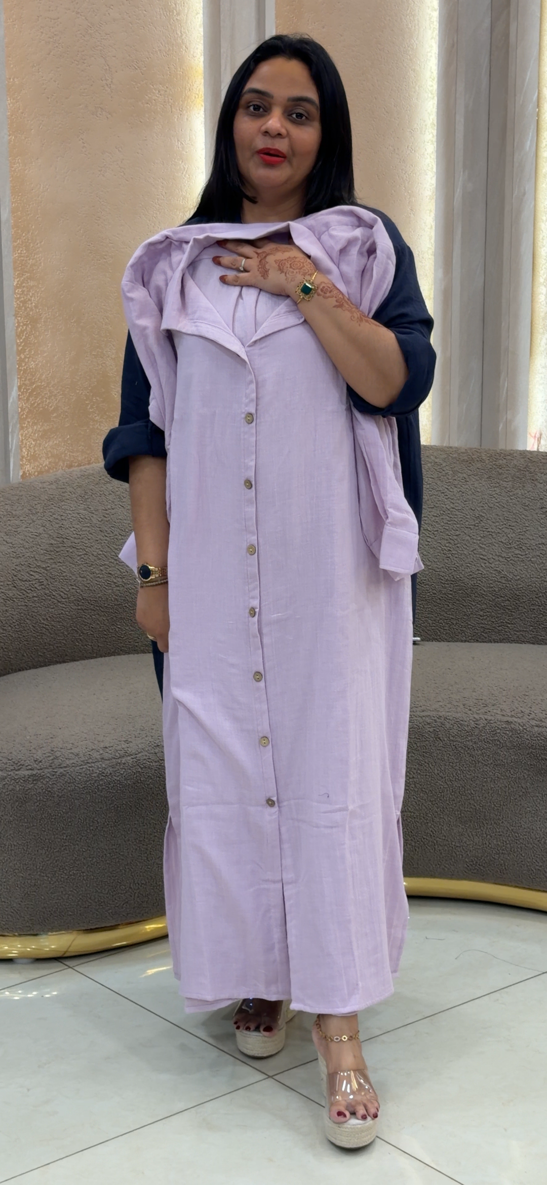 DESIGNER COTTON TUNIC TOPS - NUWA - 1247