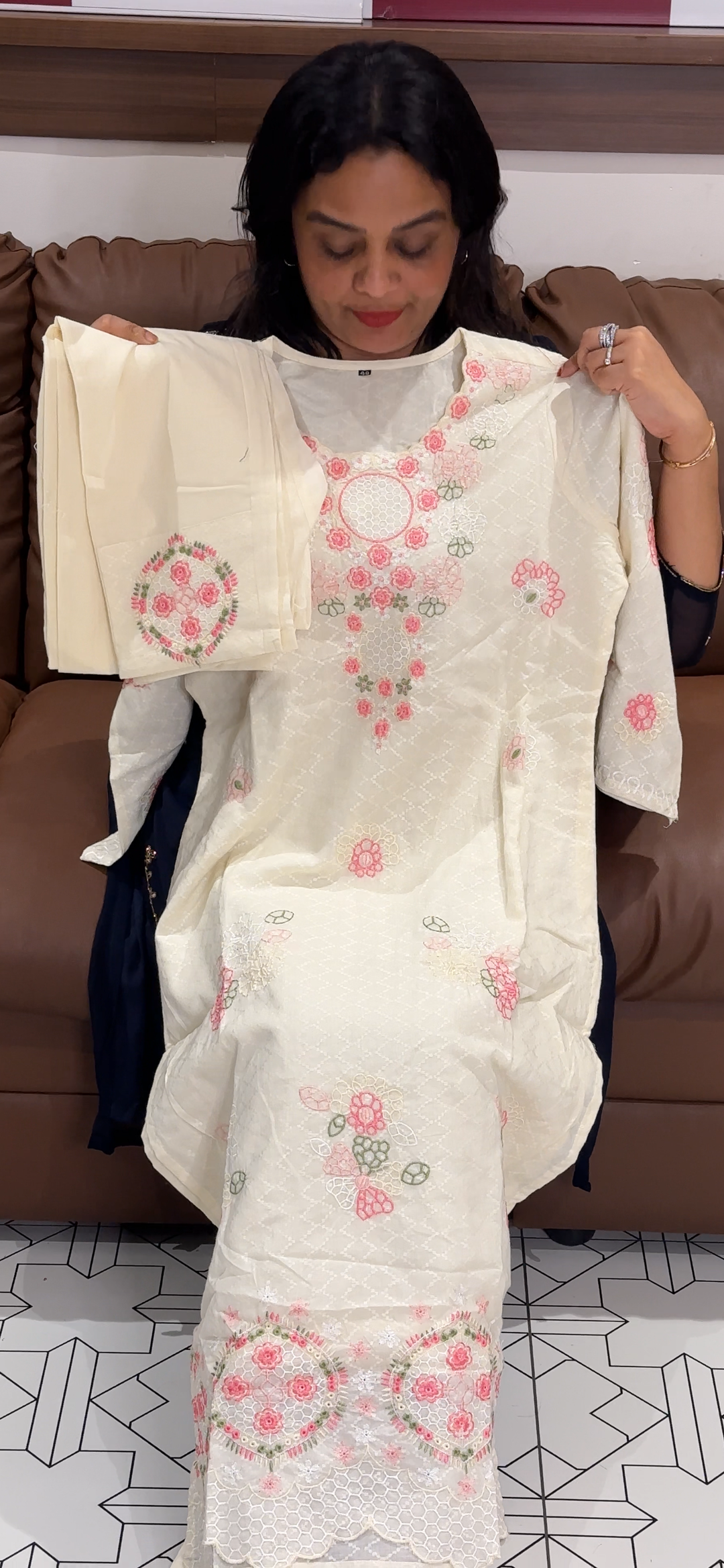 COTTON TOP, BOTTOM AND DUPATTA - NUWA - 937