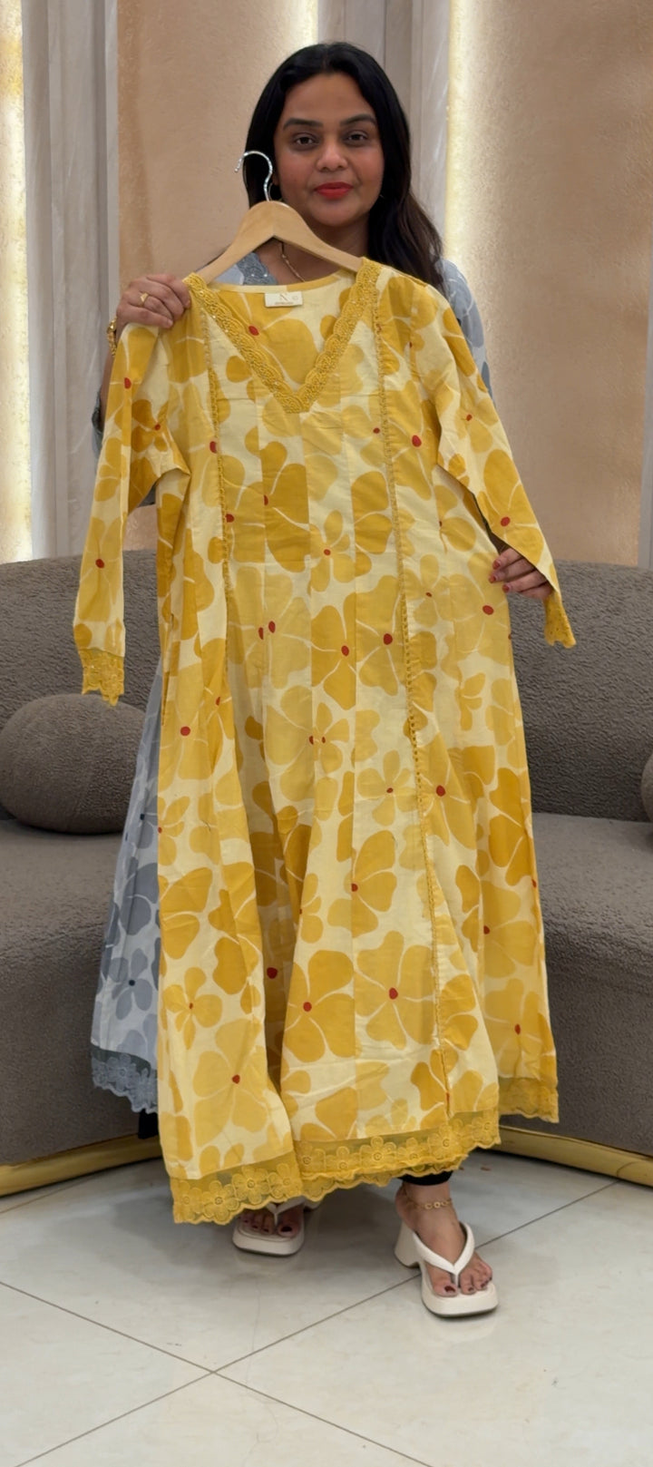 PRINTED ANARKALI TOP - NUWA-442