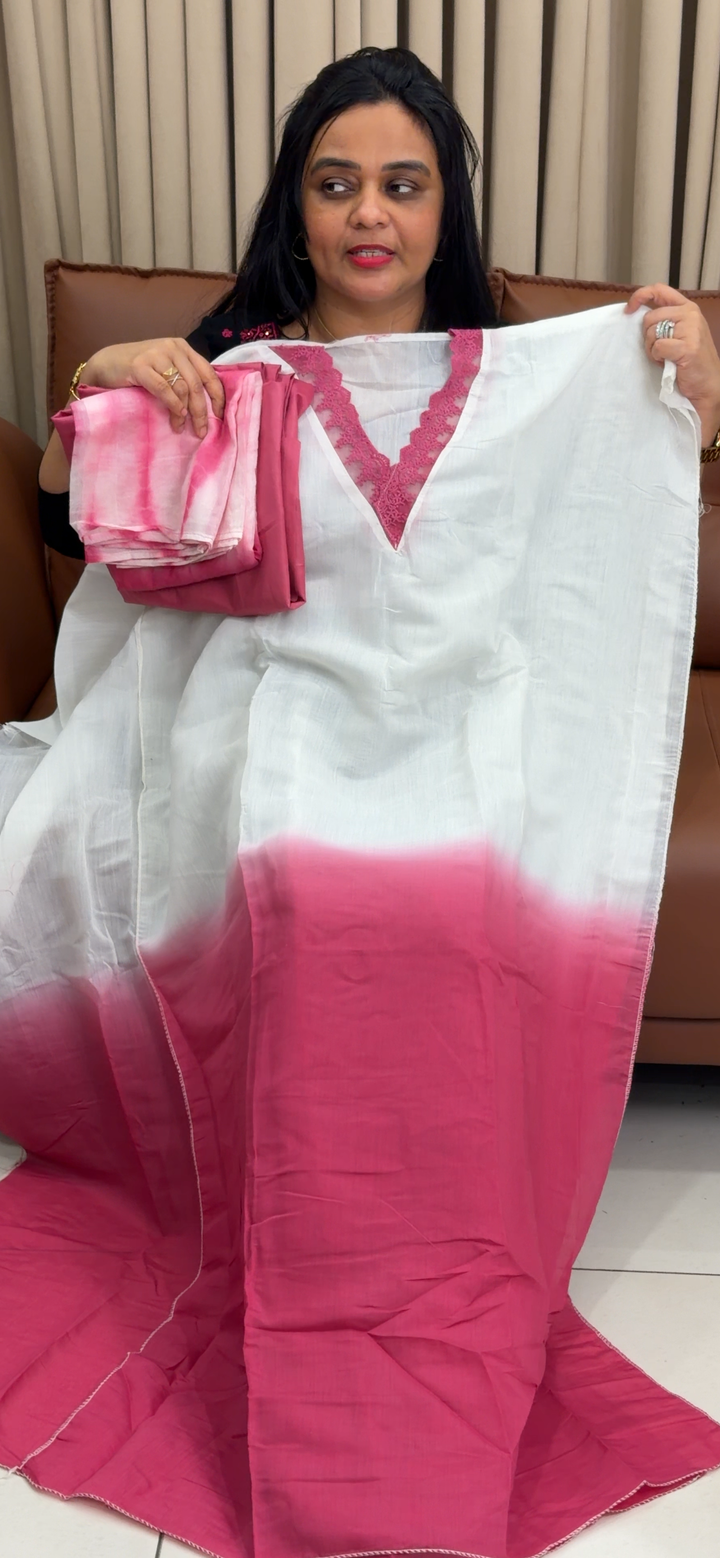 MUL CHANDERI UNSTITCHED SALWAR SUITS - NUWA - 1944