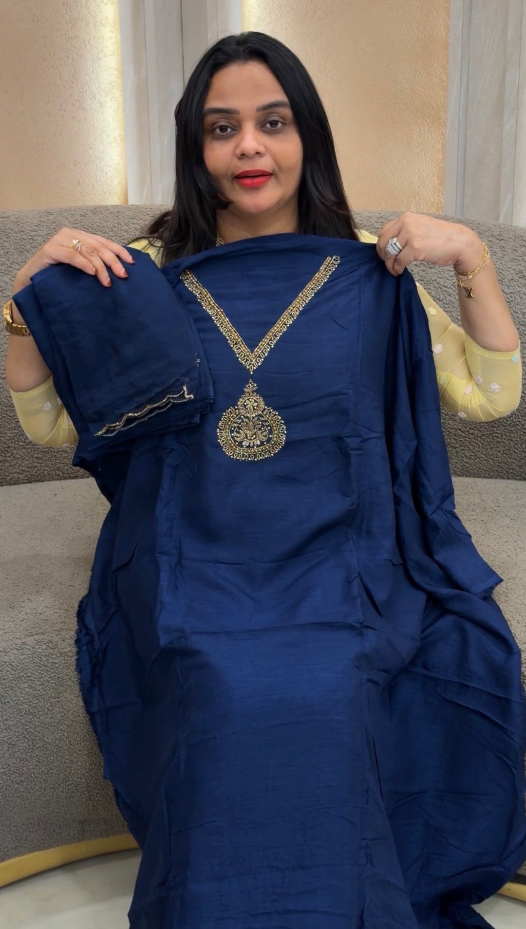 RAW SILK UNSTITCHED SALWAR SUITS - NUWA-1328