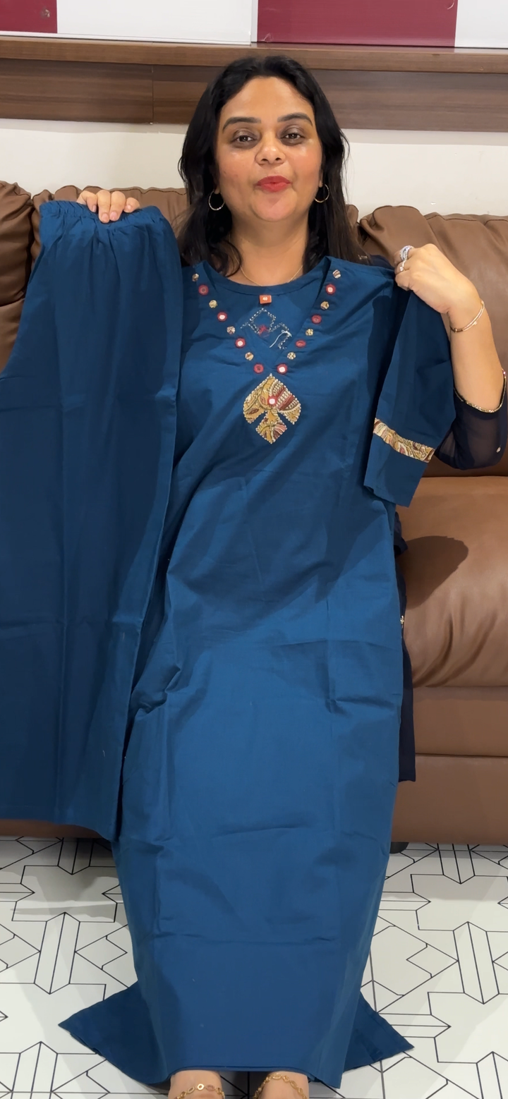 COTTON SLITTED TOP AND BOTTOM - NUWA - 1583