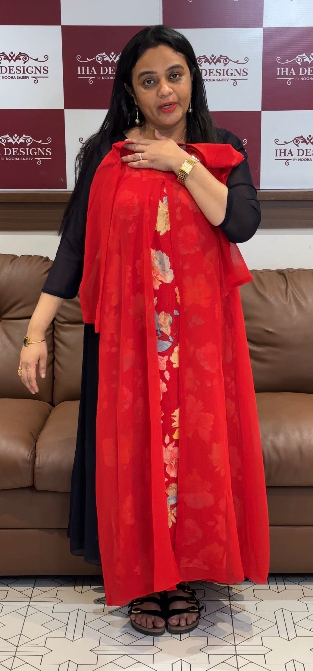 IN-HOUSE PRINTED TOP AND JACKET - NUWA-2234