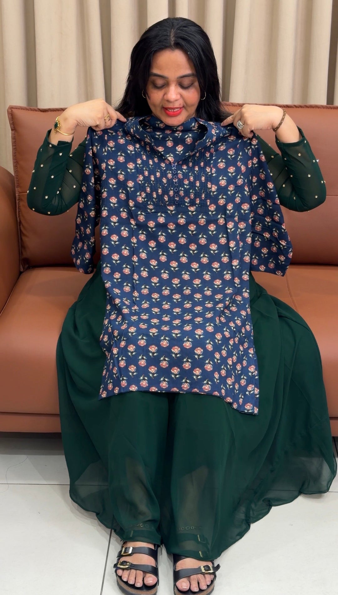 PRINTED SHORT TOPS - NUWA-2125