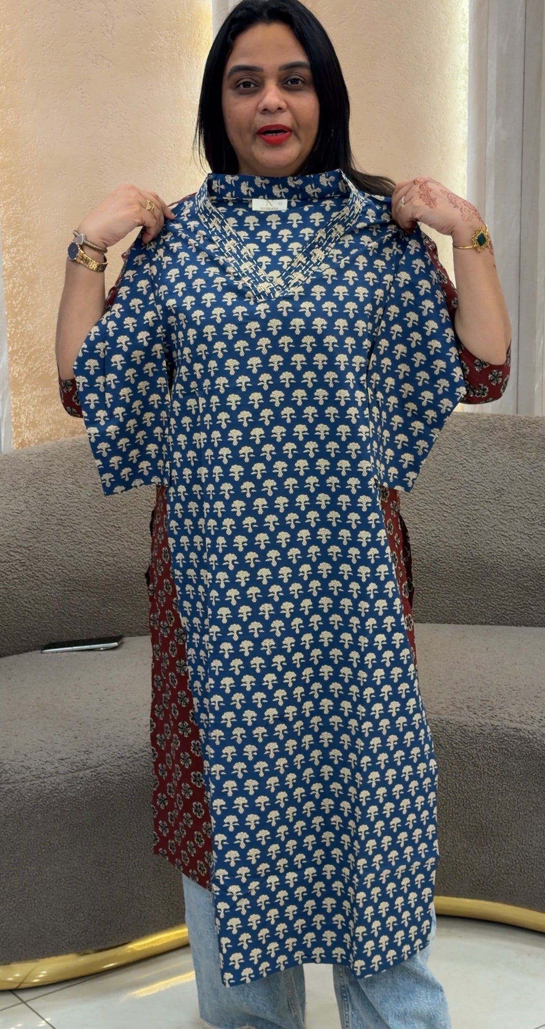PRINTED COTTON TOPS - NUWA-1245