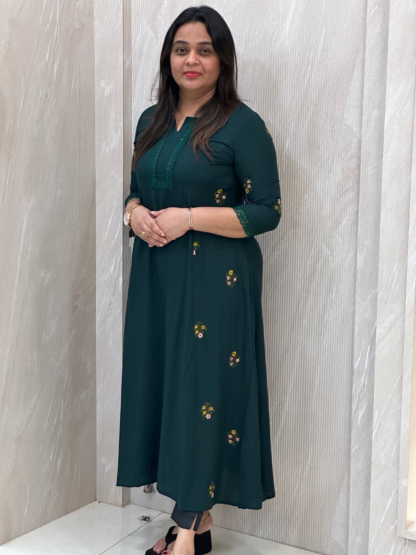 SEMI PARTY WEAR ALINE TOPS - NUWA-005