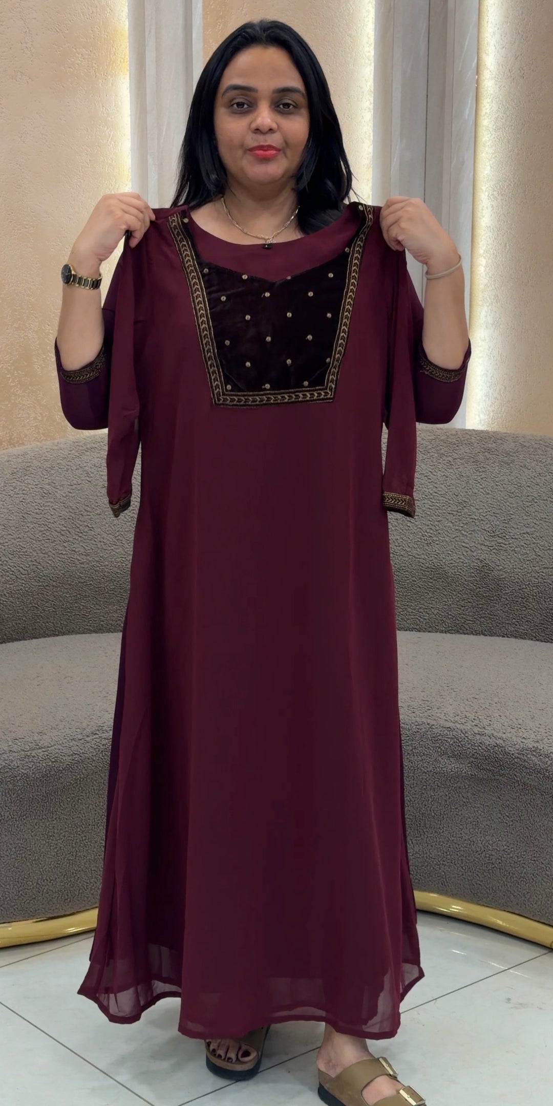 GEORGETTE ALINE TOPS - NUWA-1056