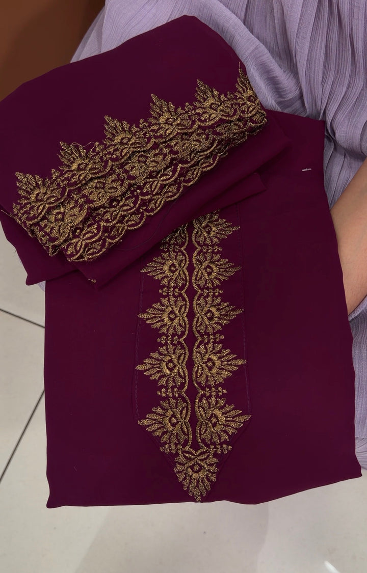 FAUX GEORGETTE UNSTITCHED SALWAR SUITS - NUWA-1962