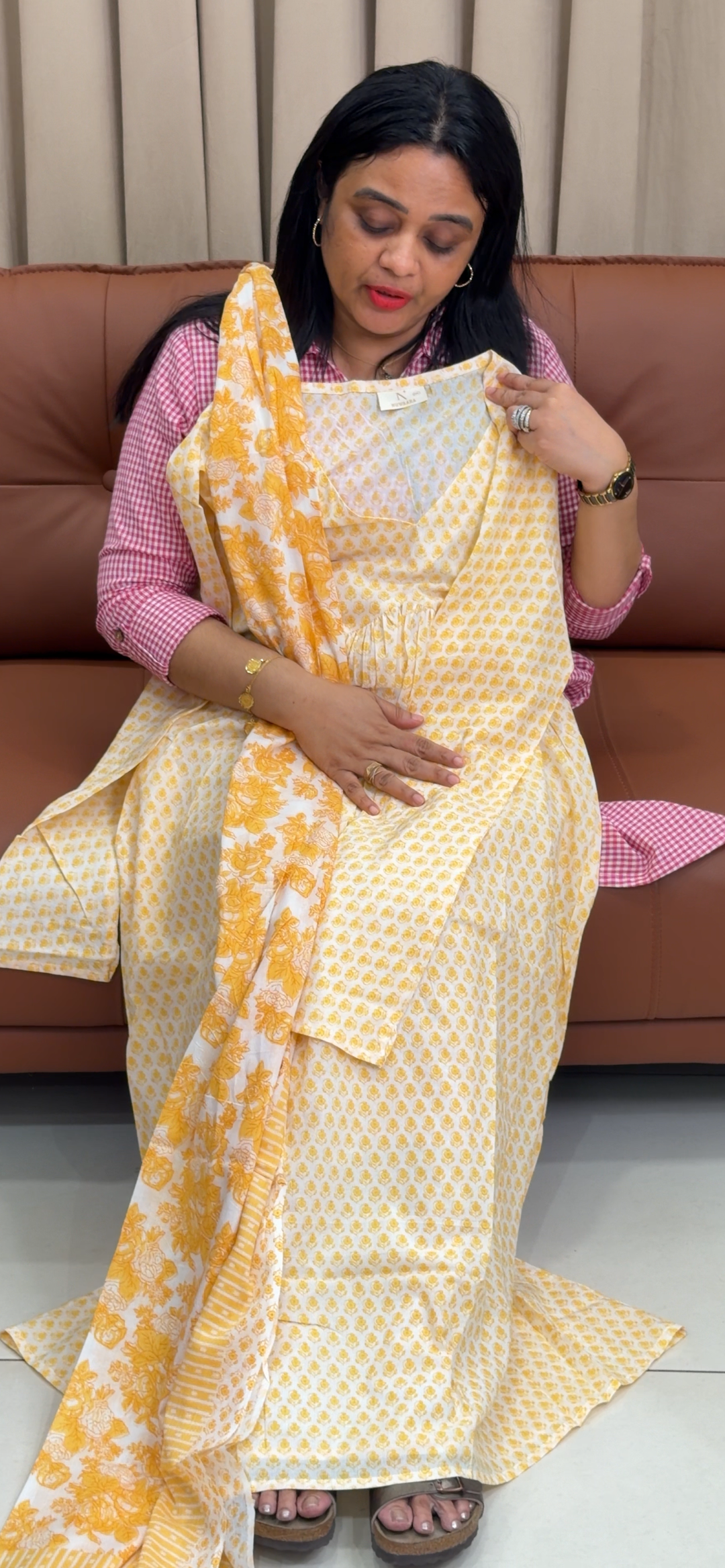 LONG ALINE ALIYA CUT TOP AND DUPATTA - NUWA - 2402
