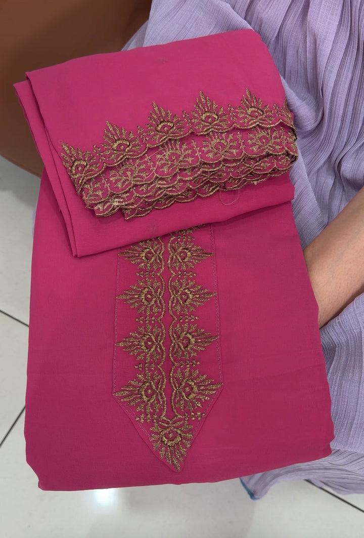 FAUX GEORGETTE UNSTITCHED SALWAR SUITS - NUWA-1962