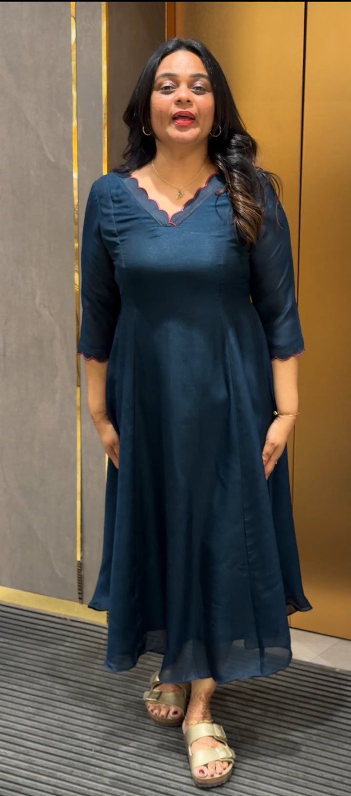 SEMI RAW SILK ALINE TOPS - NUWA-319