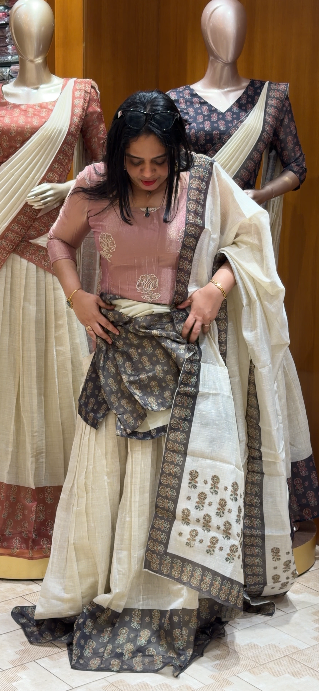 IN-HOUSE SEMI STITCHED DHAVANI SETS - NUWA - 1638