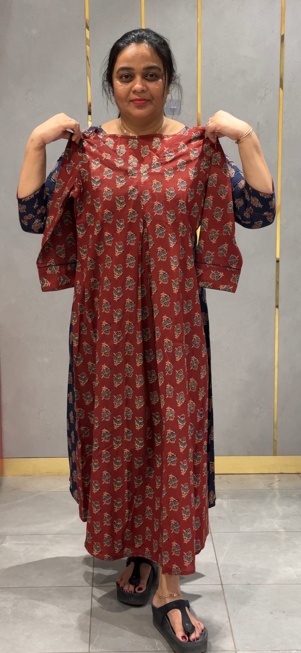 COTTON AJRAKH PRINTED TOPS - NUWA-036