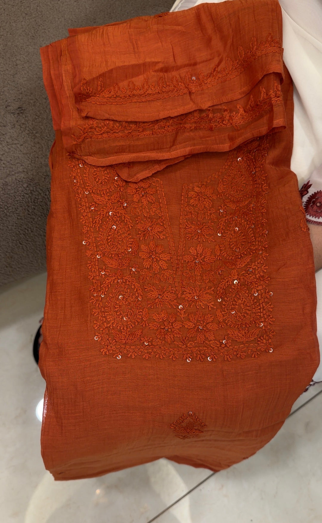 LUCKNOWI CHIKANKARI UNSTITCHED SALWAR SUITS -NUWA-1751