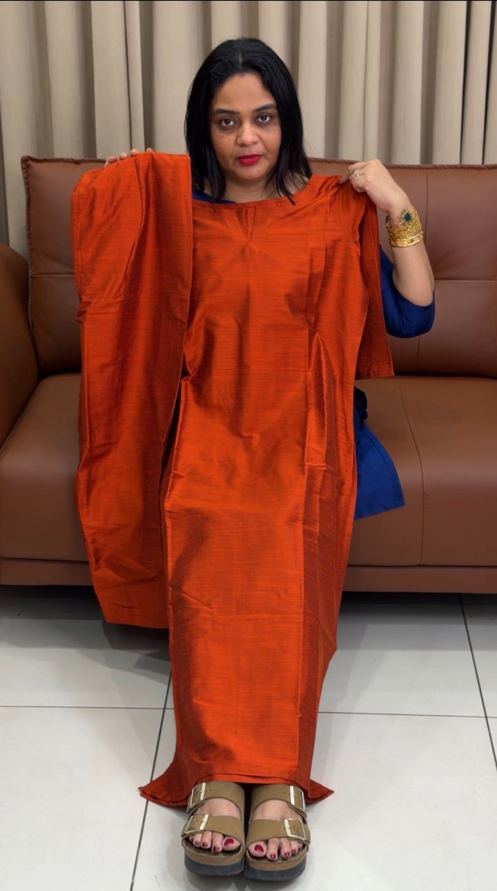 IN-HOUSE SLUB SILK CO-ORDS SETS - NUWA-1511