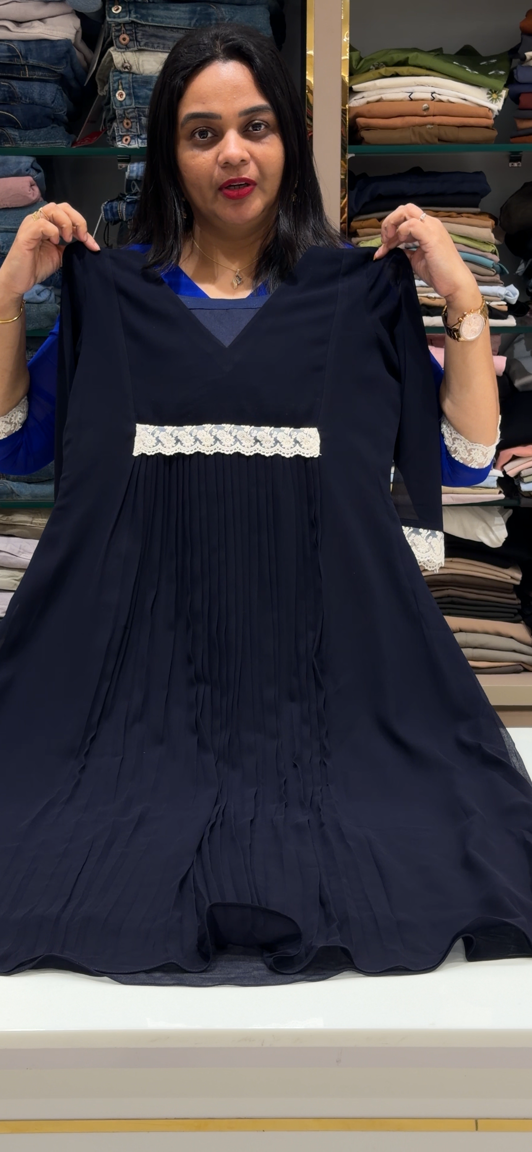 IN-HOUSE GEORGETTE ALINE TOPS  - NUWA - 1689