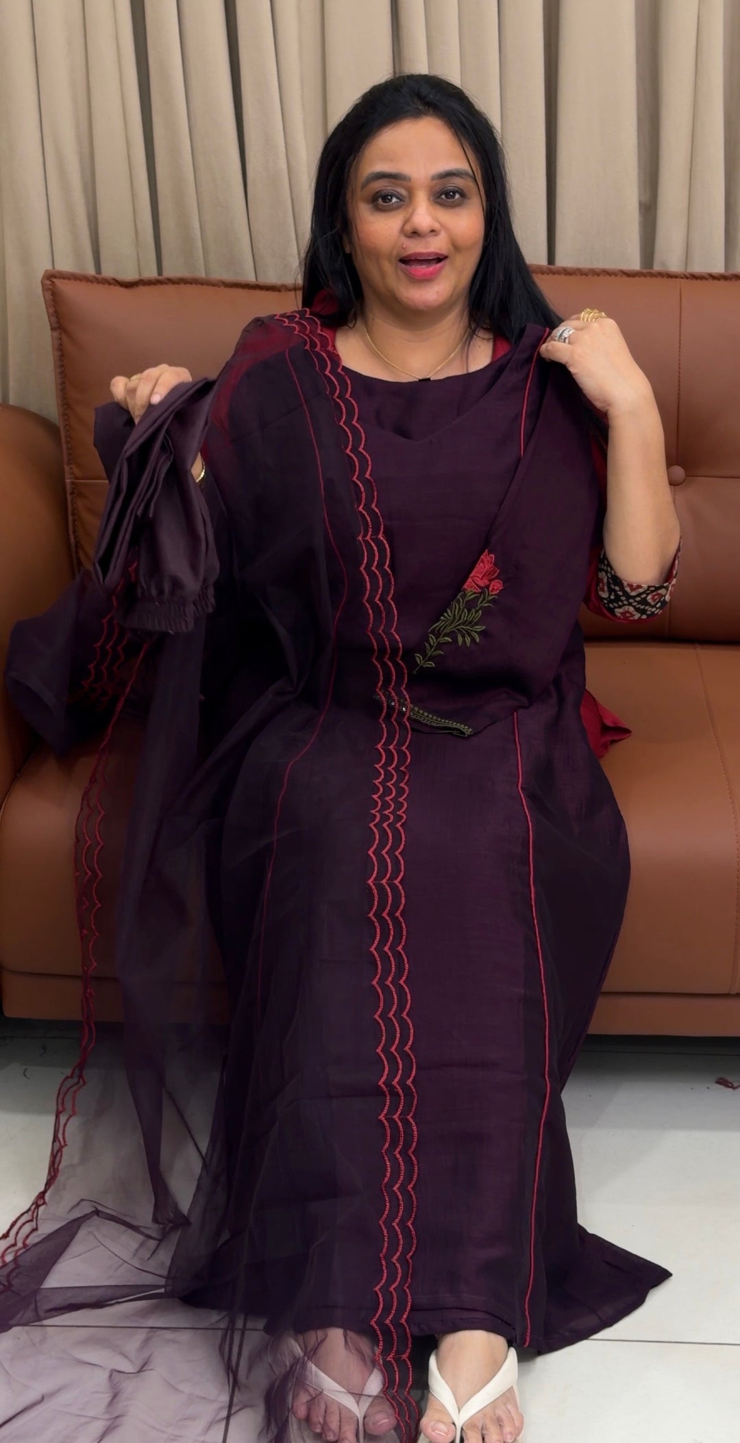 SEMI RAW SILK TOP,BOTTOM AND DUPATA - NUWA-2008