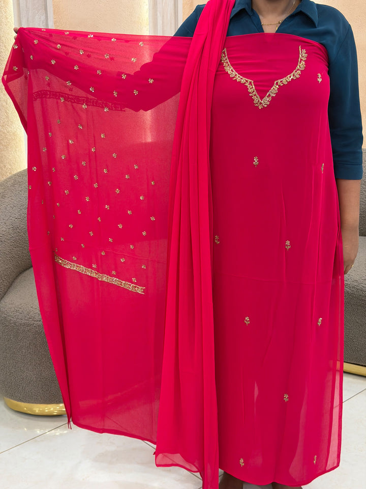 HANDWORKED UNSTITCHED SALWAR SUITS - NUWA - 2403