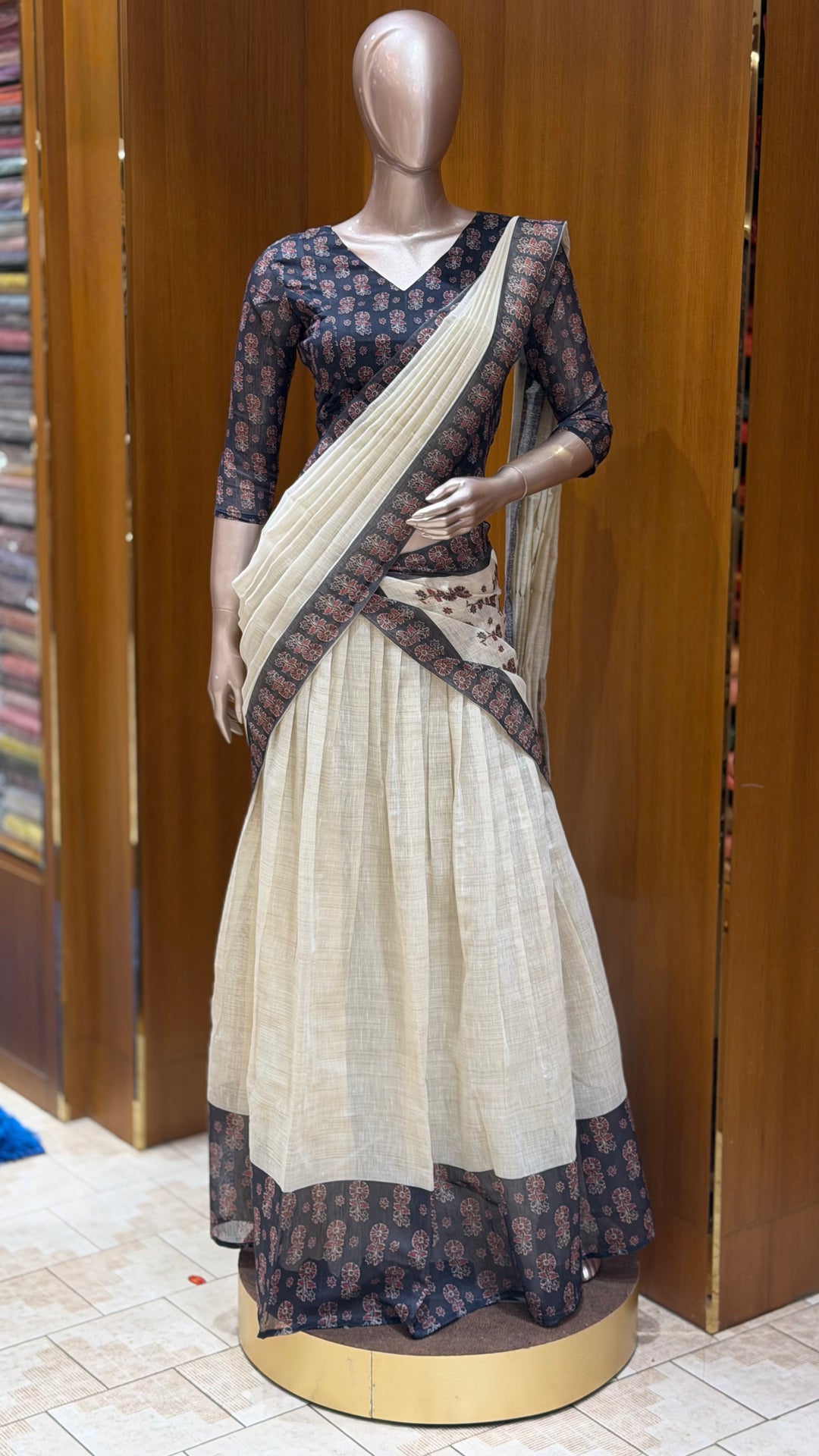 IN-HOUSE SEMI STITCHED DHAVANI SETS - NUWA - 1638
