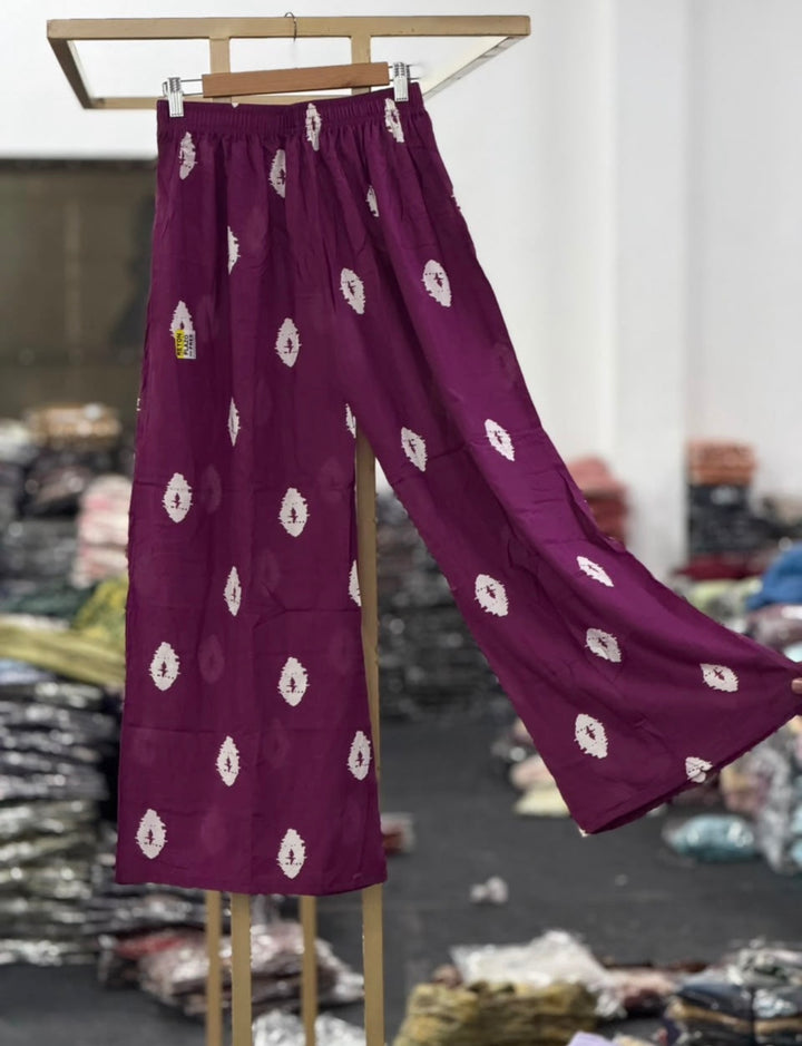 PINTED PALAZZO PANTS - NUWA - 2501