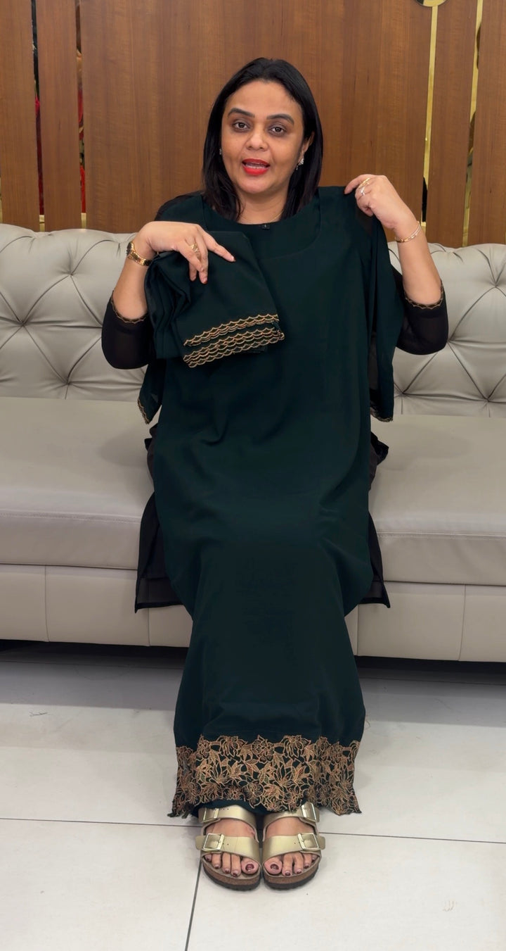 GEORGETTE TOP,BOTTOM AND DUPATTA - NUWA-1299