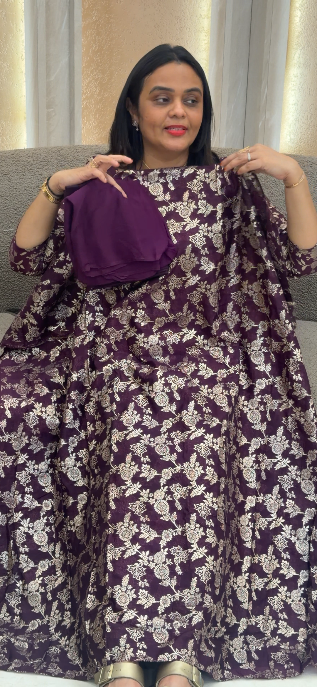 SEMI BANARASI UNSTITCHED SALWAR SUITS - NUWA - 1016