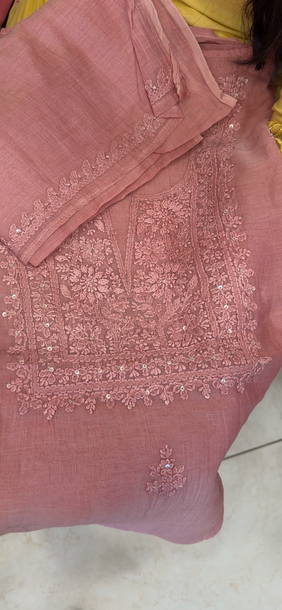 CHIKANKARI UNSTITCHED SALWAR SUITS - NUWA - 2338