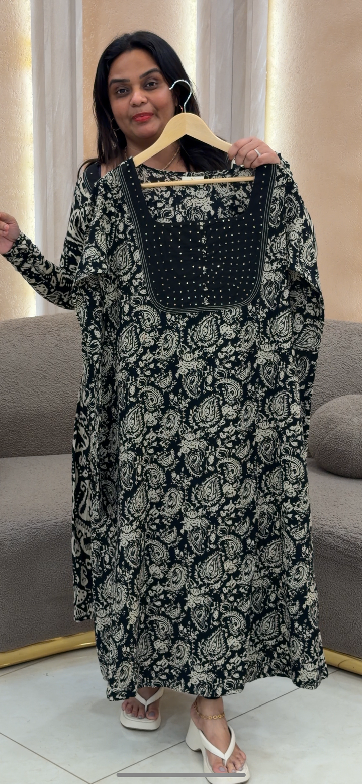 PRINTED COTTON ALINE TOPS - NUWA - 500