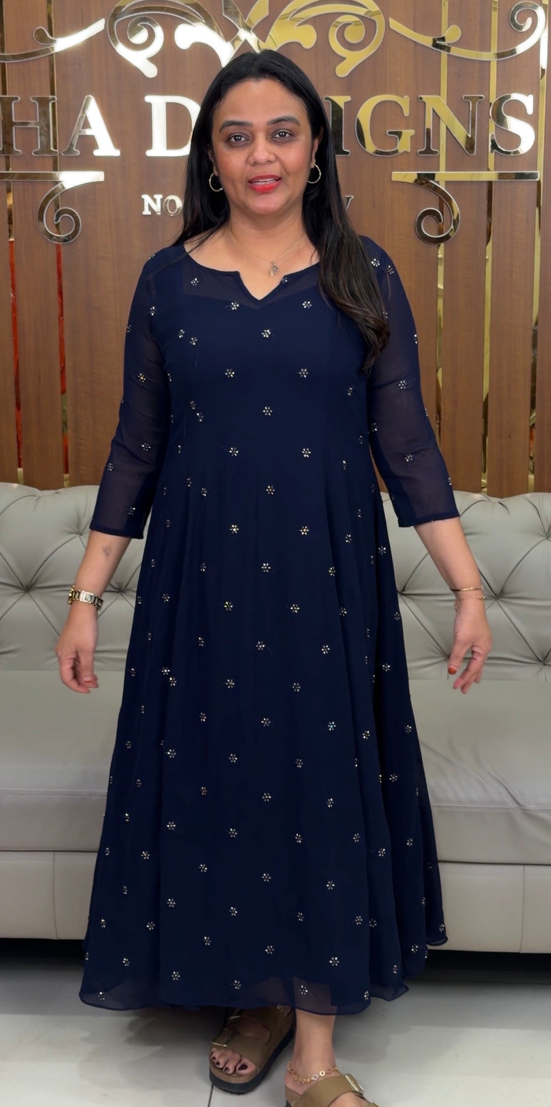 SEMI PARTY WEAR ALINE TOPS - NUWA-1957