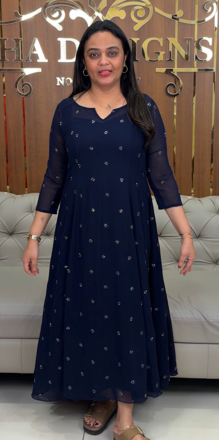 SEMI PARTY WEAR ALINE TOPS - NUWA-1957