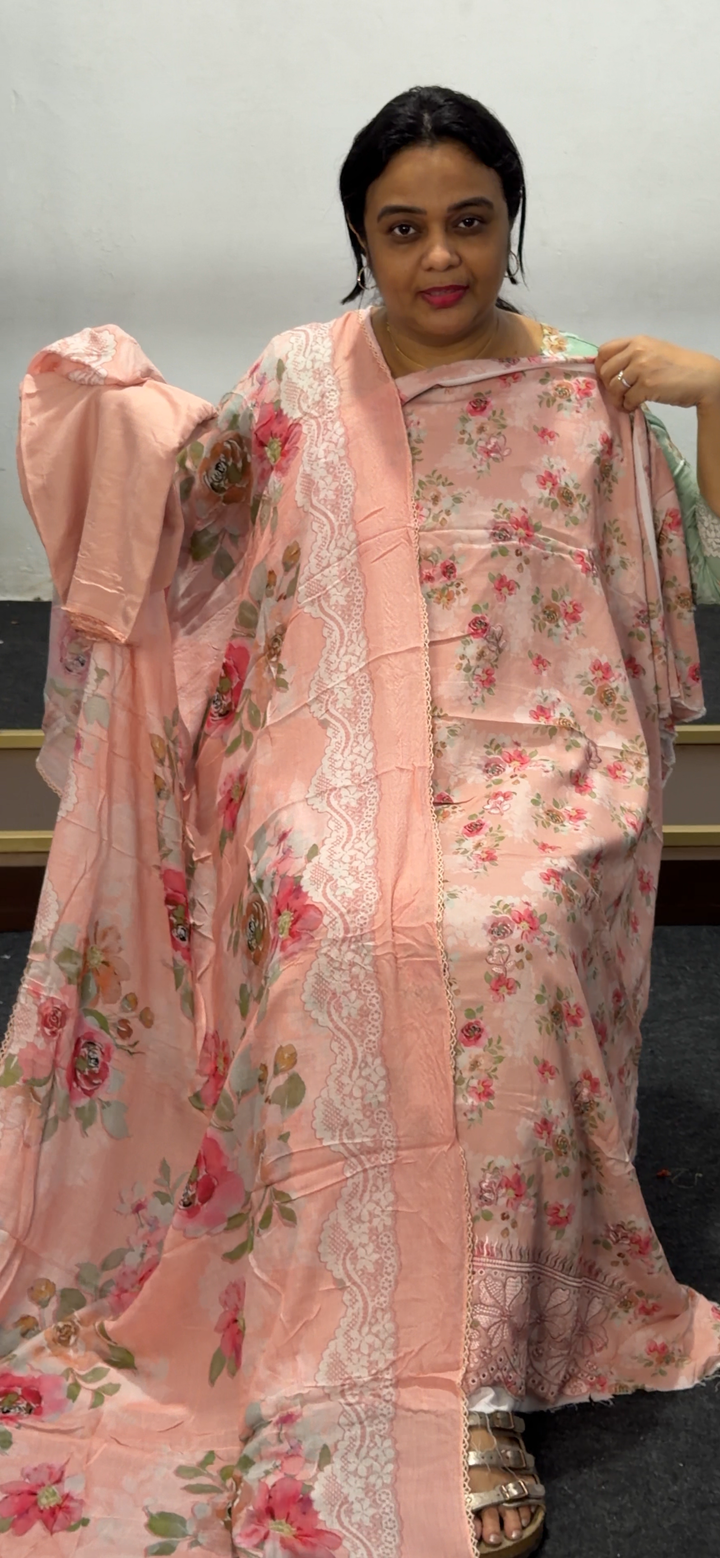 IN-HOUSE PRINTED COTTON UNSTITCHED SALWAR SUITS - NUWA - 2534