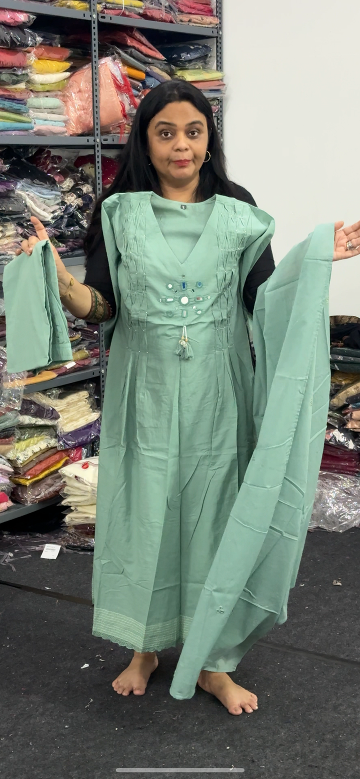OFFER SALE COTTON TOP, BOTTOM AND DUPATTA - NUWA - 2365