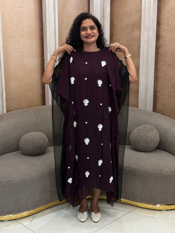 GEORGETTE DESIGNER KAFTAN - NUWA - 655