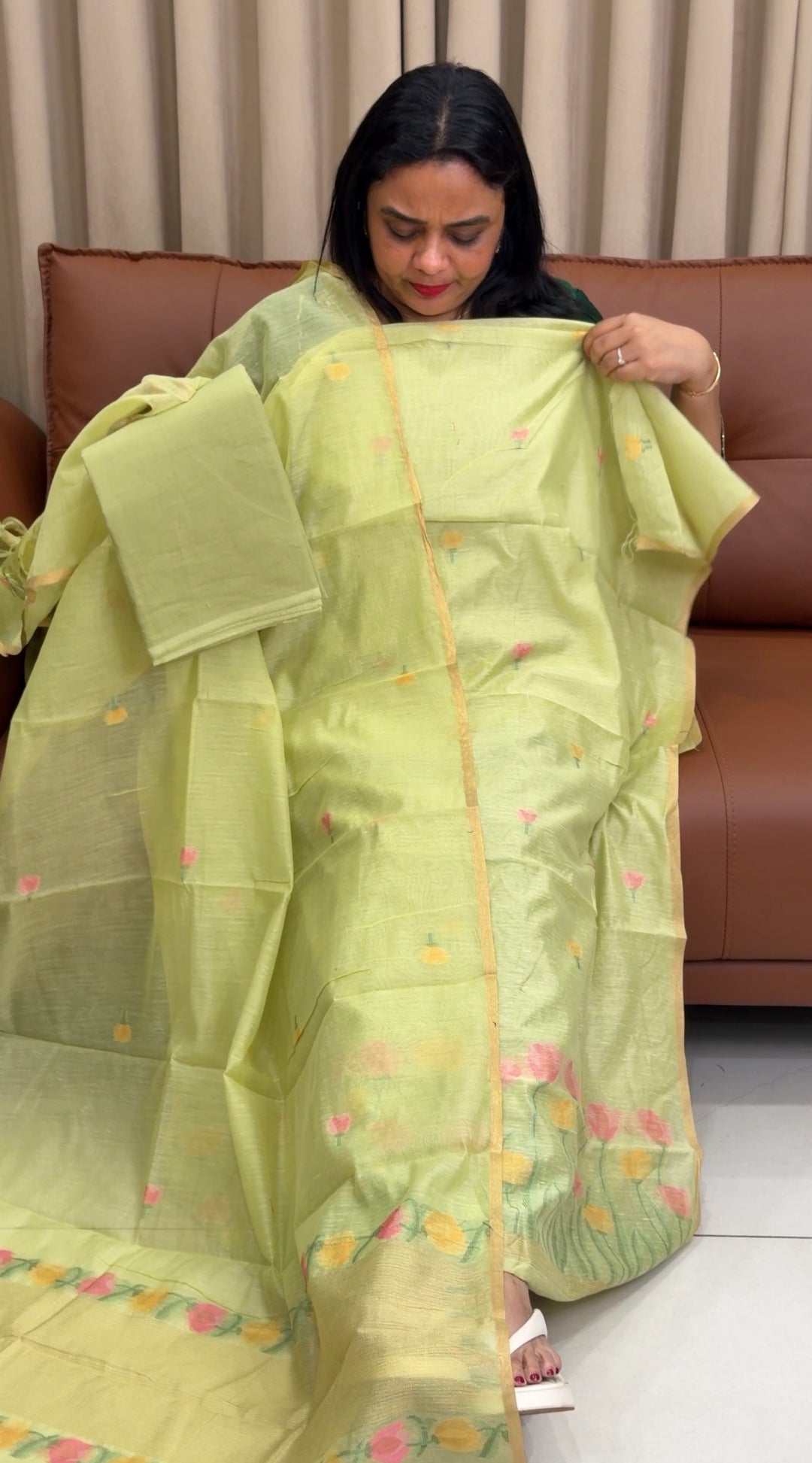 JAMDANI UNSTITCHED SALWAR SUITS - NUWA-1543