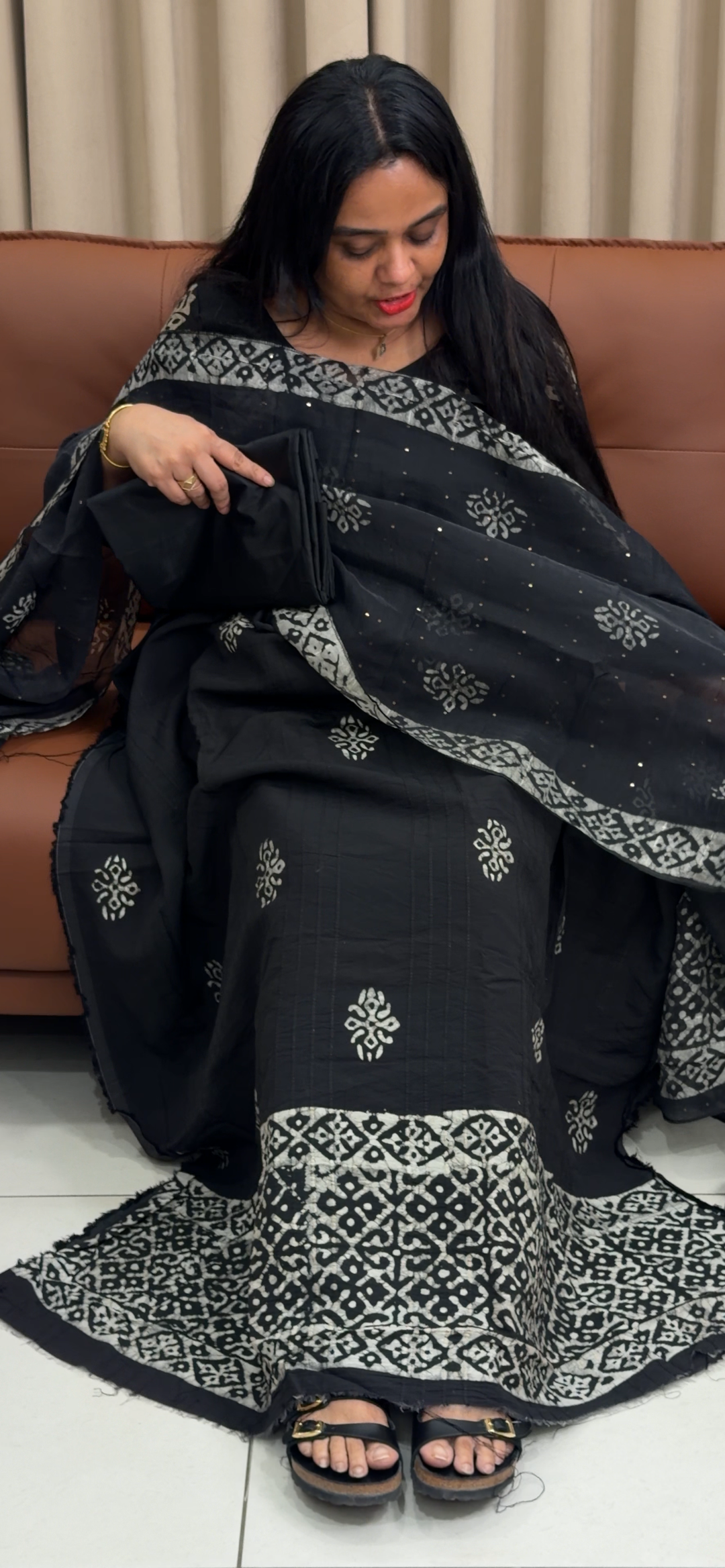 MODAL CHANDERI UNSTITCHED SALWAR SUITS - NUWA - 2152