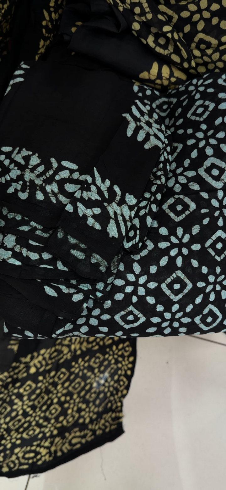 VISCOSE GEORGETTE UNSTITCHED SALWAR SUITS - NUWA - 1876