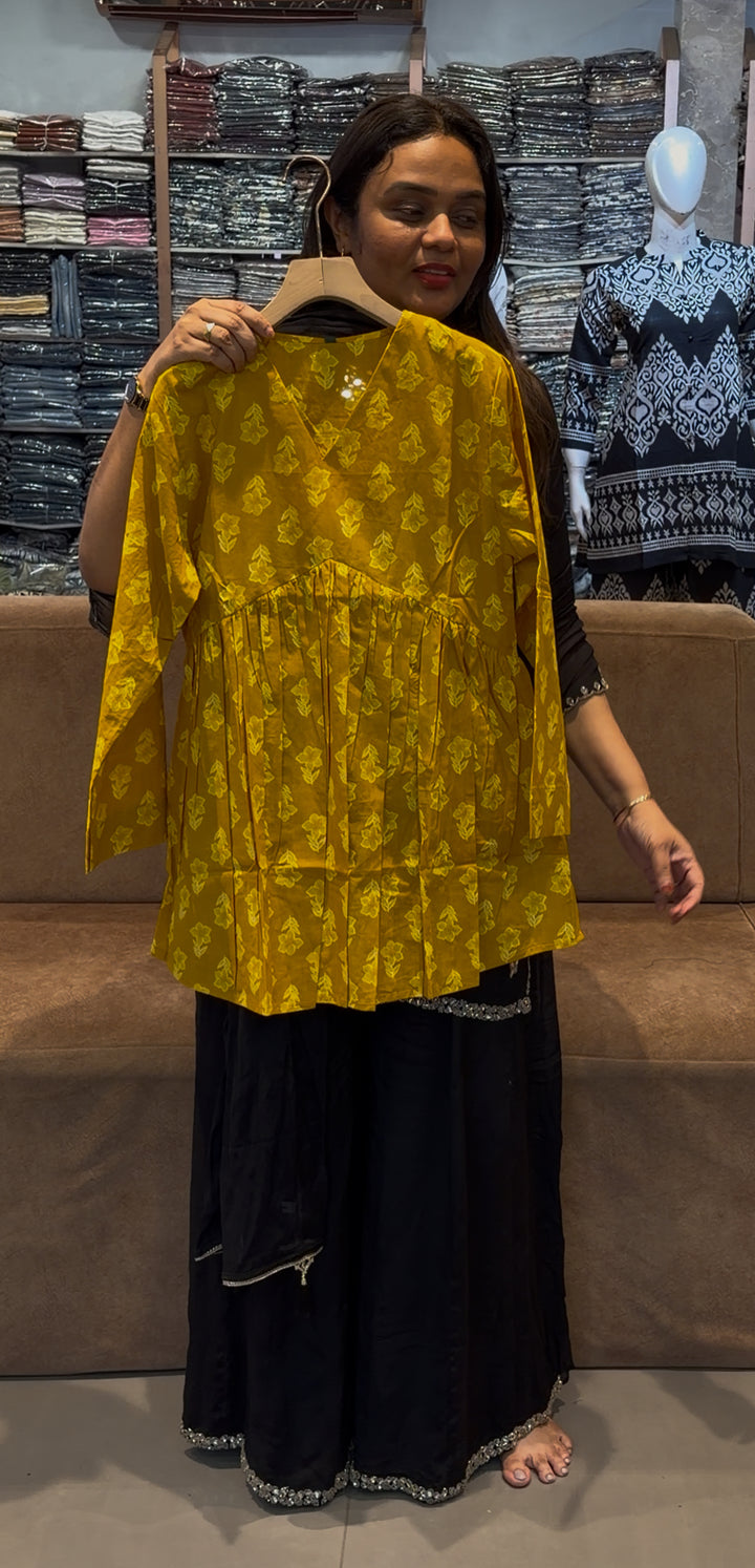 PRINTED COTTON SHORT TOPS - NUWA -480