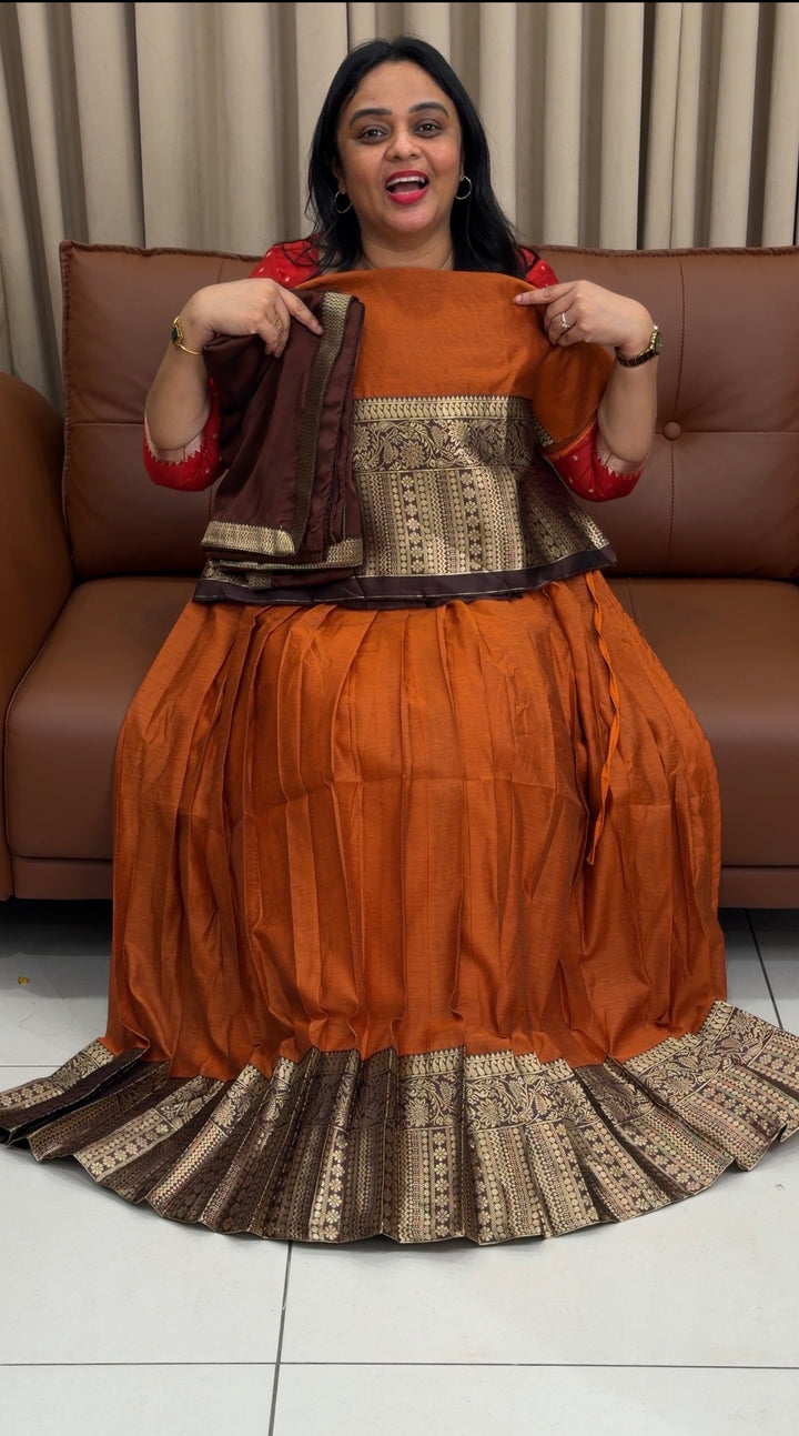 SEMI STITCHED DHAVANI SETS - NUWA-1709