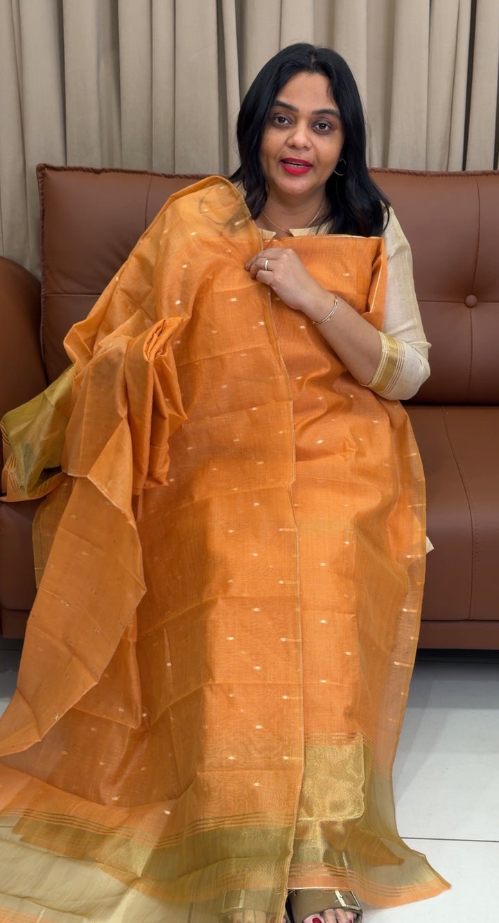 MUL CHANDERI UNSTITCHED SALWAR SUITS - NUWA-1520
