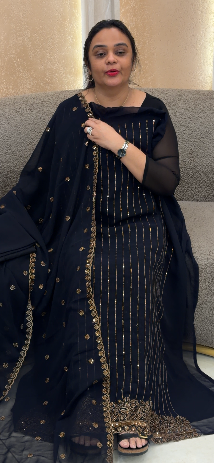 PARTY WEAR UNSTITCHED SALWAR SUITS - NUWA - 2015