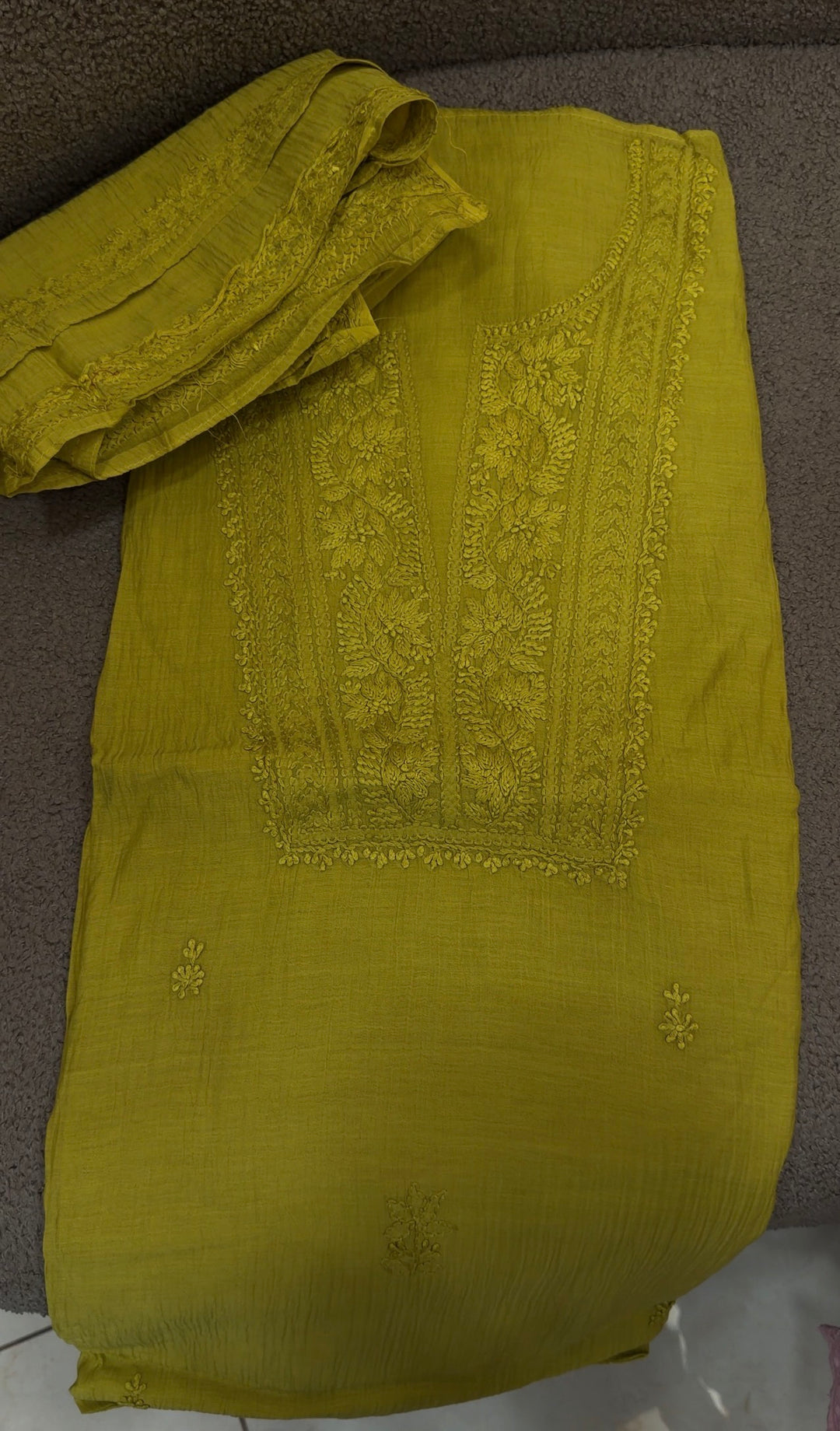 LUCKNOWI CHIKANKARI UNSTITCHED SALWAR SUITS - NUWA-1282