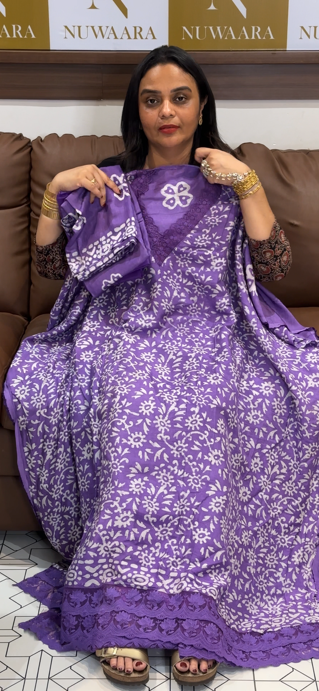 MALAI CHANDERI UNSTITCHED SALWAR SUITS - NUWA - 740